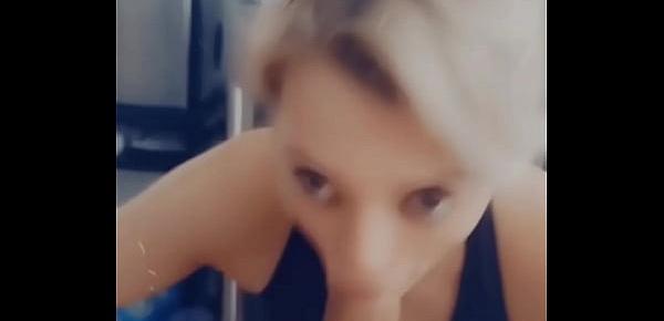  Gagging sloppy Morning Head on BBC from Gorgeous Petite Blonde Teen